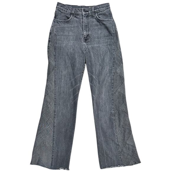 Imogene + Willie Sophie Side Braid Pattern Flare Jeans